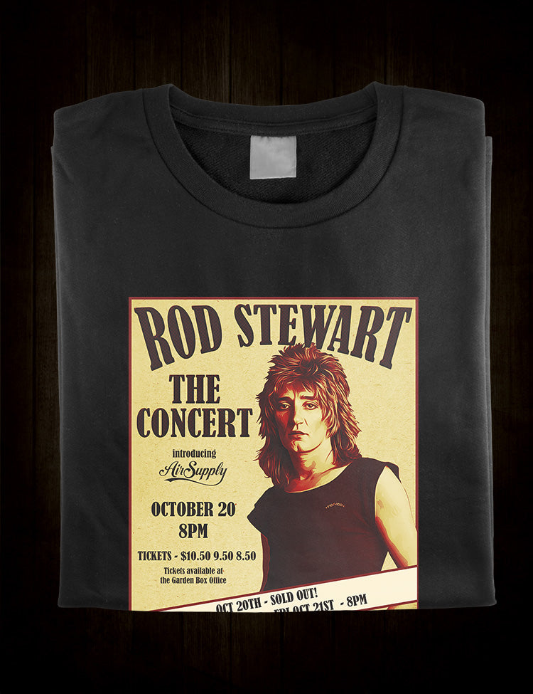 Rod Stewart The Concert Live 1977 T Shirt Hellwood Outfitters