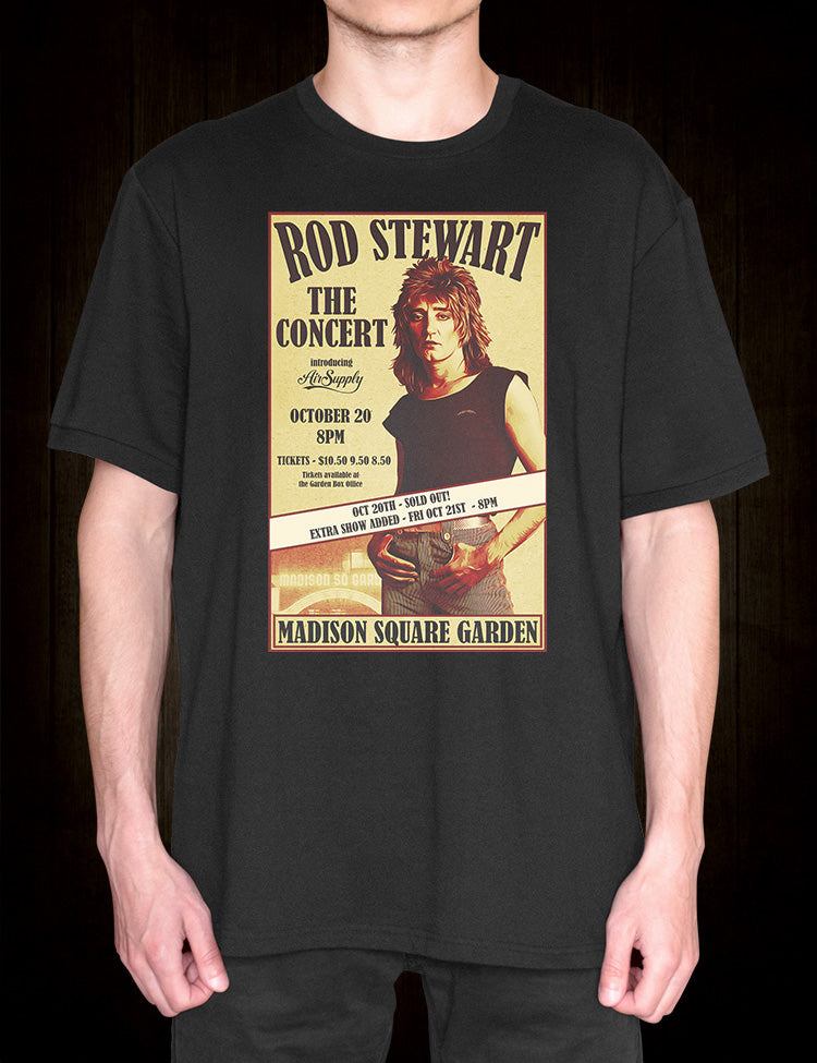Vibrant energy: Rod Stewart Tour Shirt