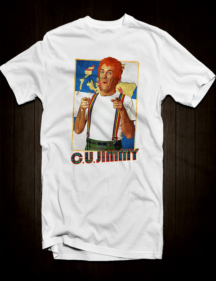 White Russ Abbott C U Jimmy T-Shirt