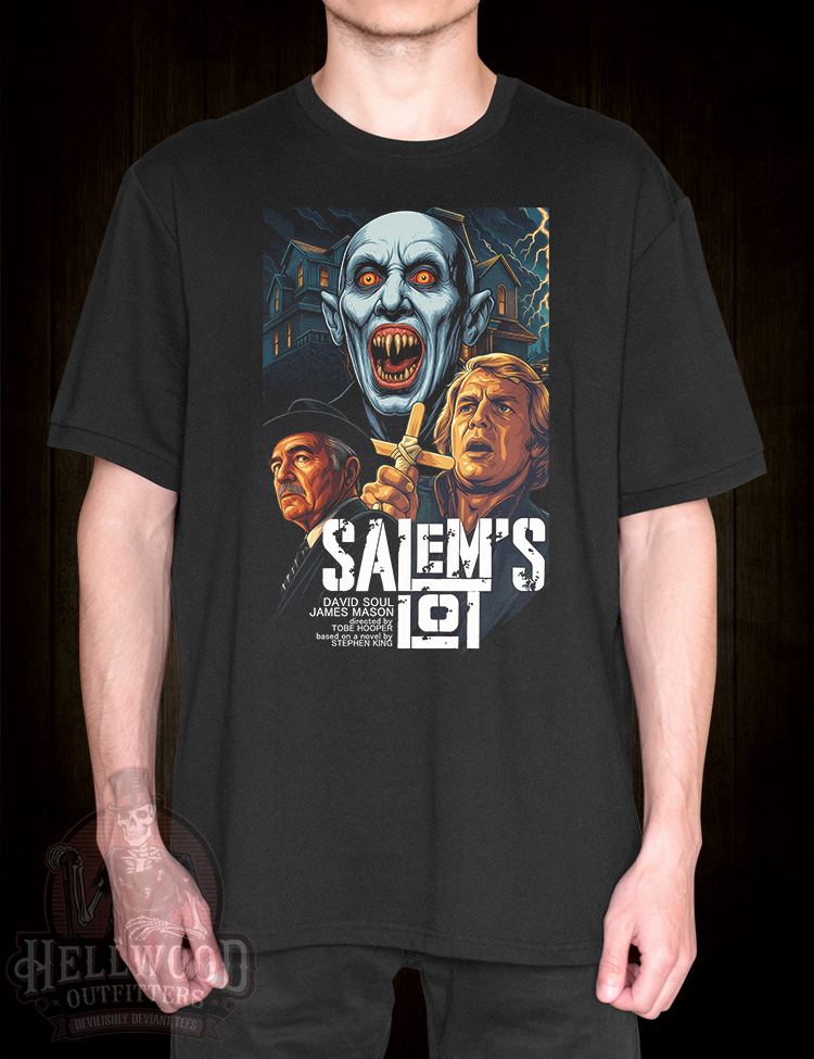 Stephen King adaptation Salem’s Lot shirt Gothic vampire horror TV movie t-shirt design