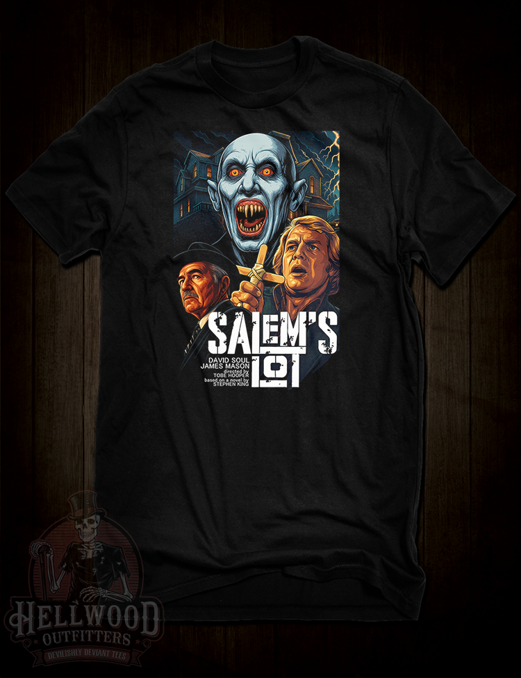 Salem’s Lot movie t-shirt David Soul and James Mason design