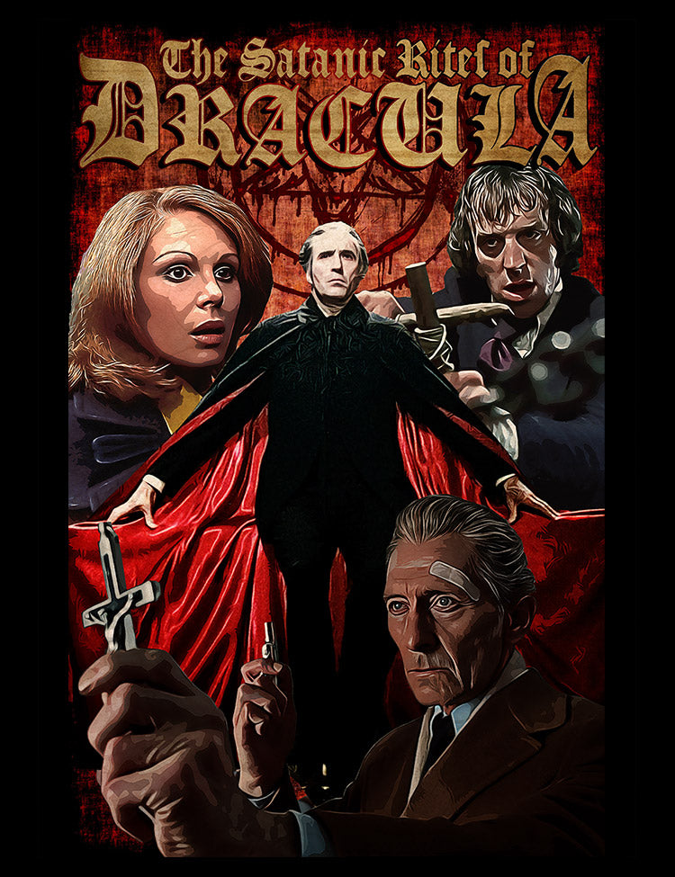 The Satanic Rites of Dracula Horror movie t-shirt