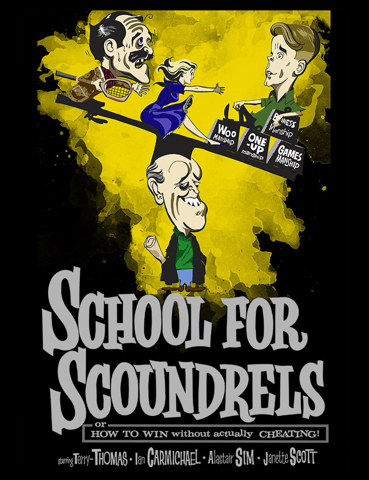 Laughter guaranteed: Classic Comedy T-Shirt School For Scoundrels