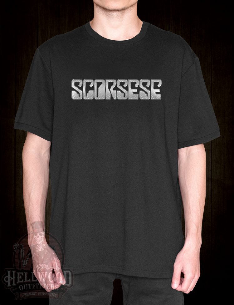 Cult cinema director heavy metal style t-shirt