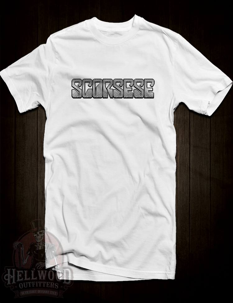 Martin Scorsese cinema and music mash-up tee
