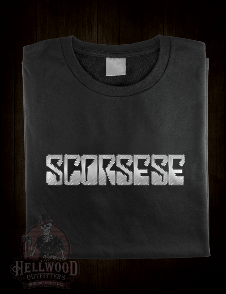Cult movie director Martin Scorsese rock band t-shirt