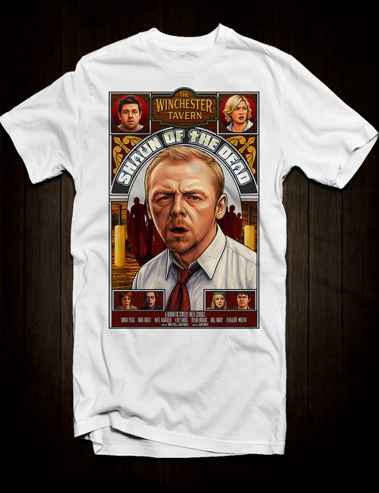 Shaun of the Dead Winchester pub horror comedy t-shirt