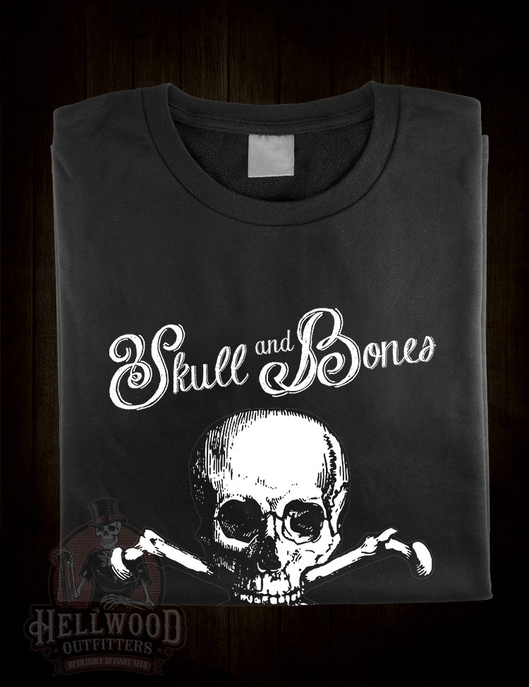 Skull and crossbones secretive organization homage shirt