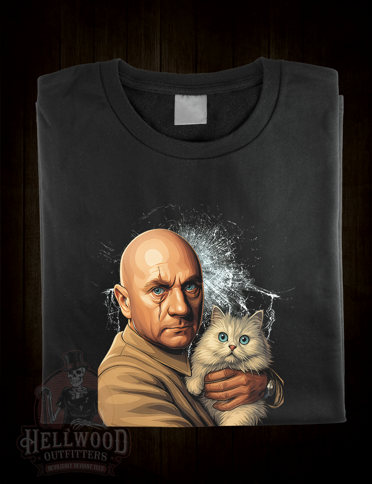 Ernst Blofeld iconic Bond nemesis t-shirt design