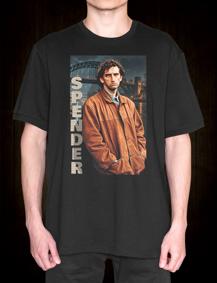 Jimmy Nail Spender T-shirt inspired by the Newcastle TV series