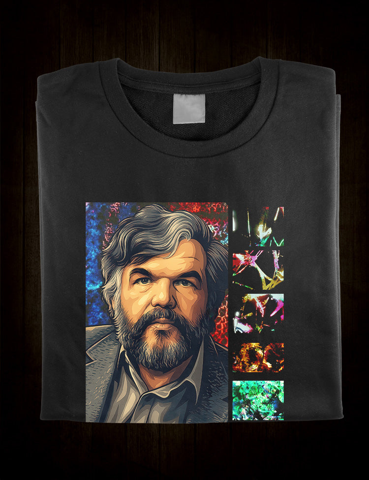 Independent filmmaker Stan Brakhage portrait graphic tee