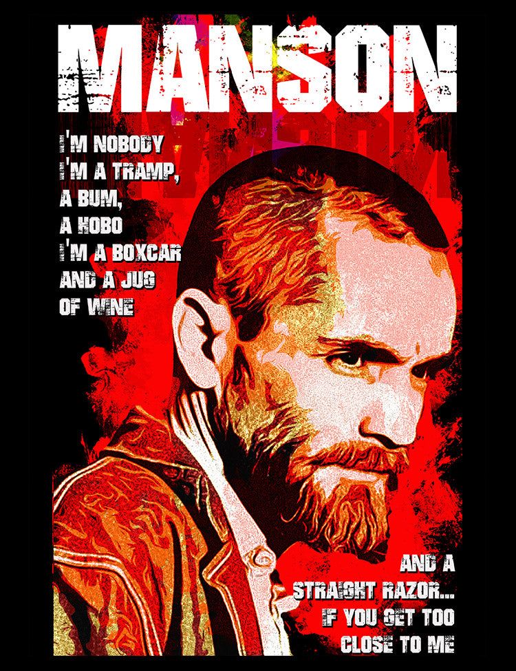 Manson Straight Razor T-Shirt – Inspired by Charles Manson's Dark