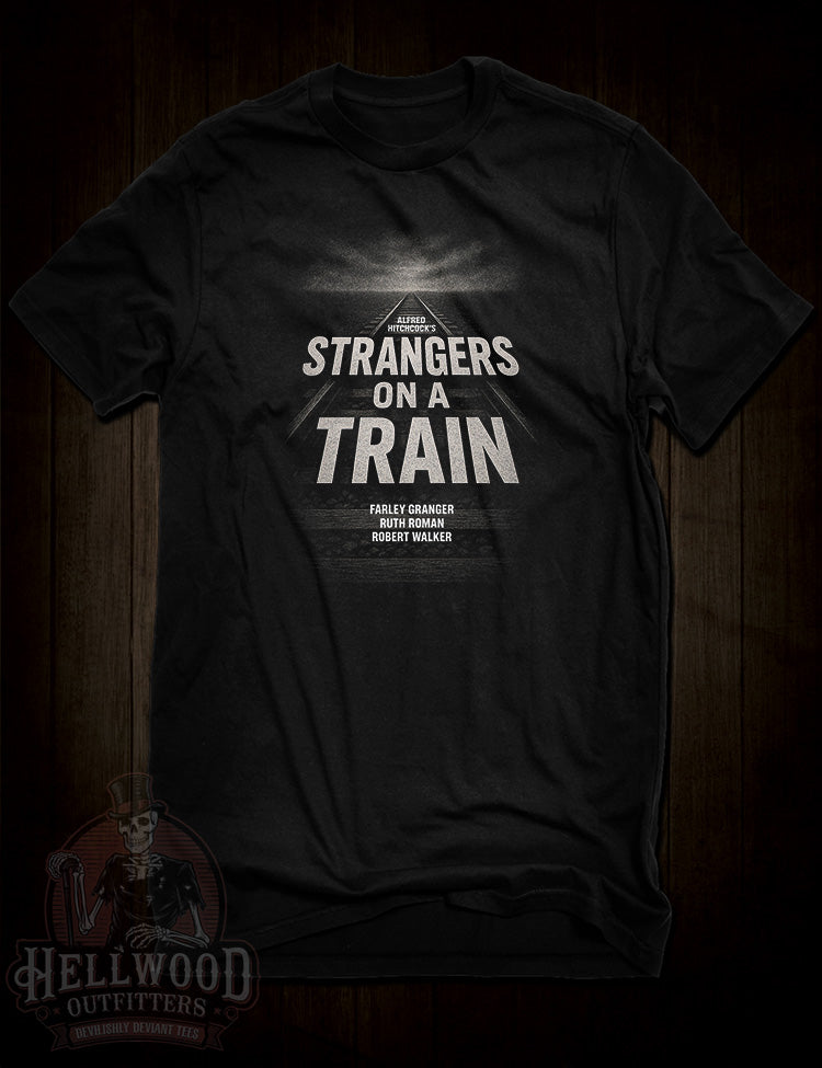 Strangers on a Train Hitchcock movie t-shirt
