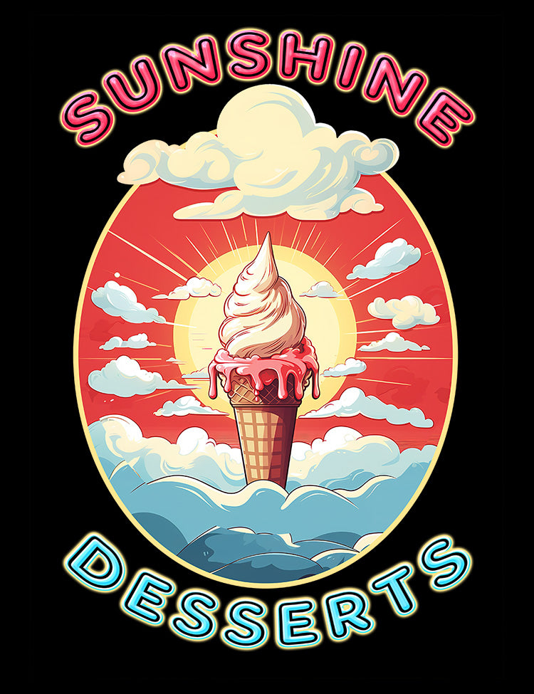 Sunshine Desserts T-Shirt: A Classic British Comedy Come Alive on Your T-Shirt