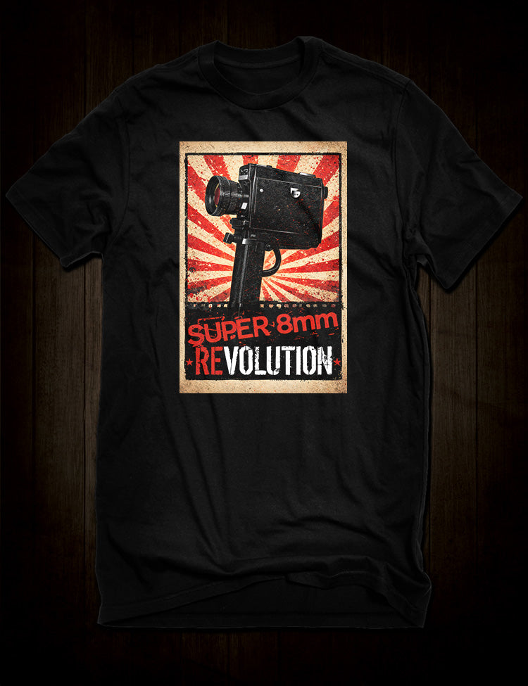 Super 8 Revolution t-shirt filmmaking design