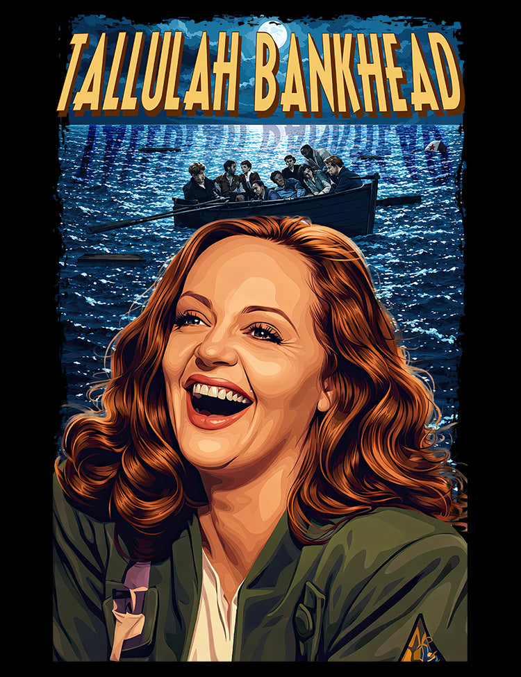 vintage cinema inspired Tallulah Bankhead t-shirt