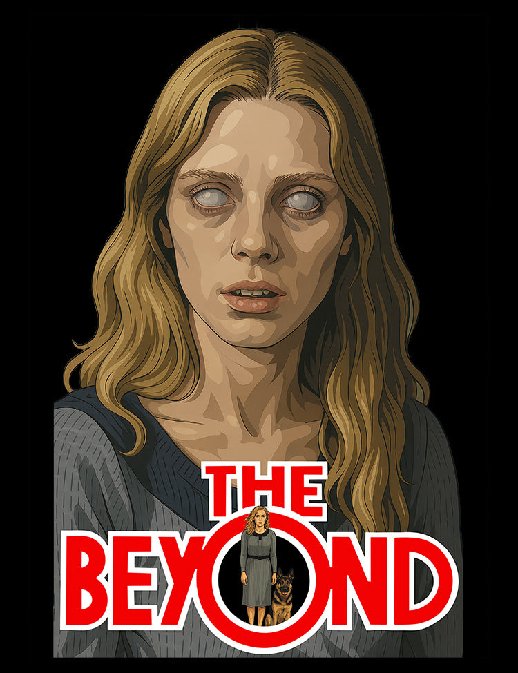 The Beyond movie artwork cult Italian horror graphic
