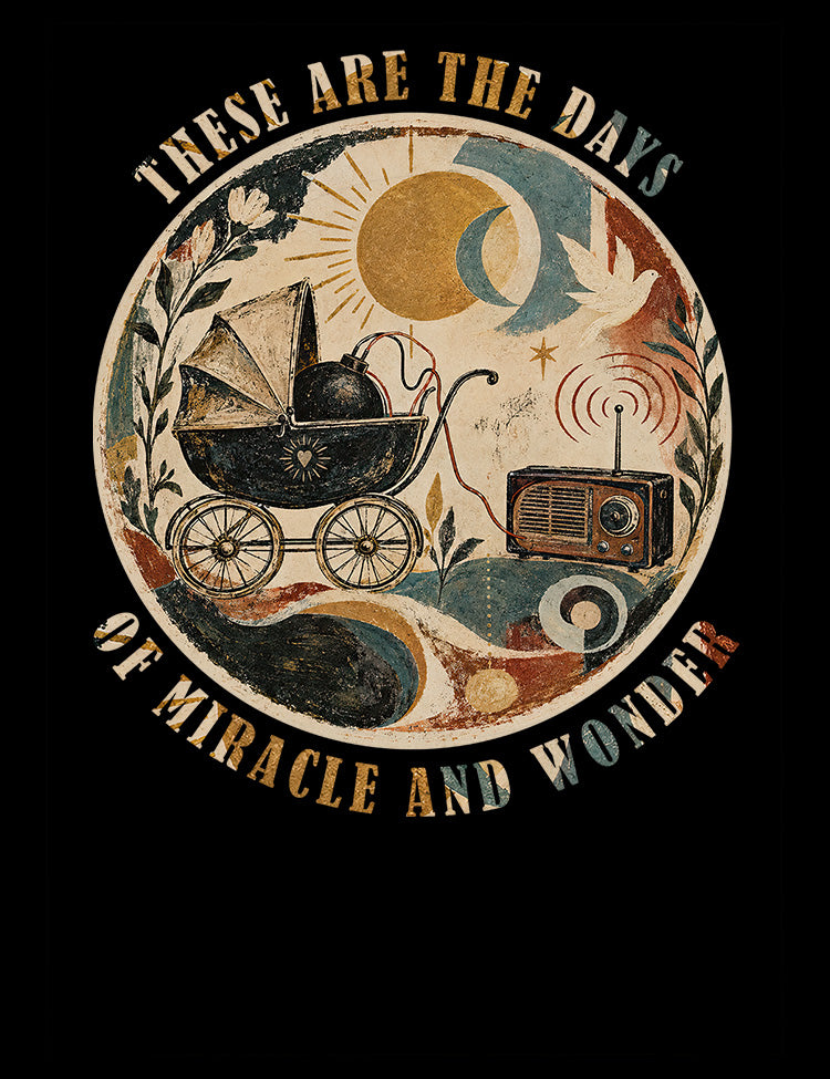 Paul Simon song lyric graphic tee referencing The Boy in the Bubble