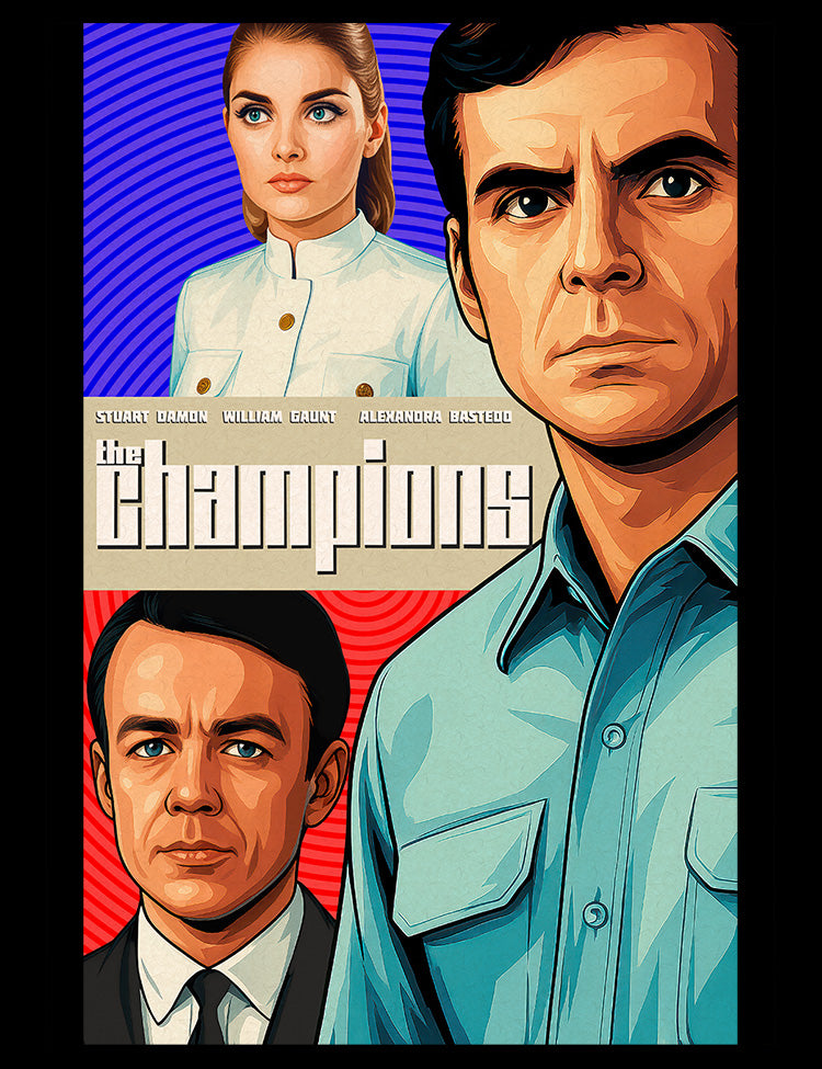The Champions cult spy sci fi television tee