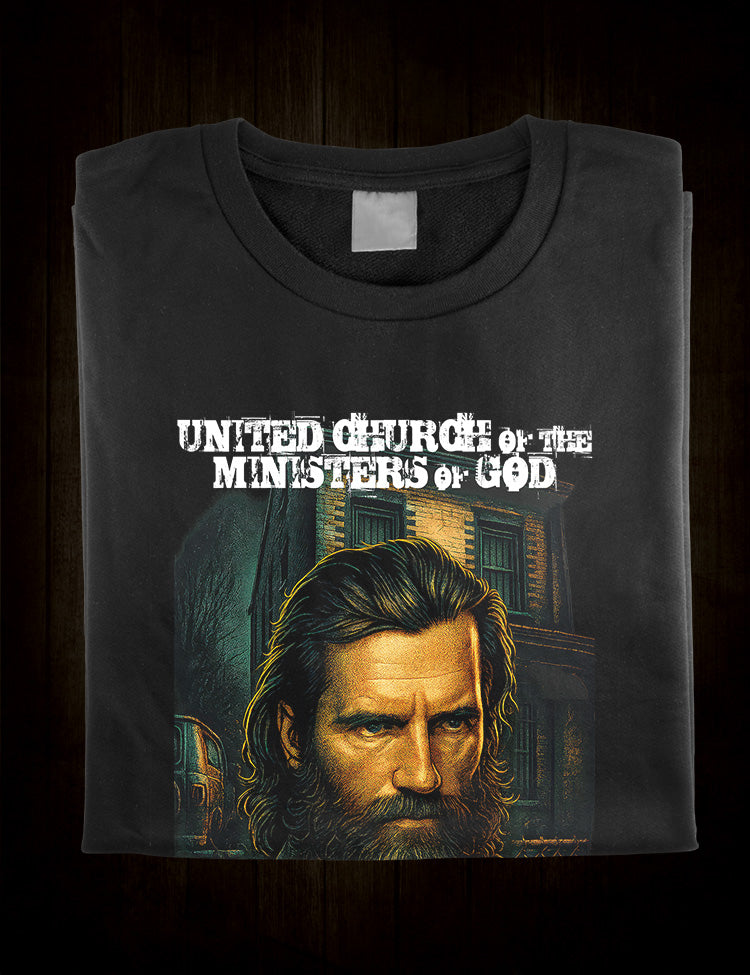 Philadelphia true crime T-shirt based on the United Church of the Ministers of God