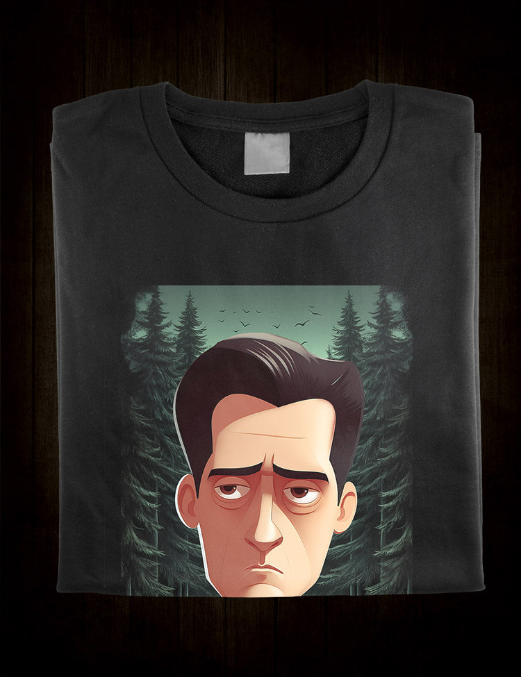 Cult classic TV show t-shirt Dale Cooper Diane tapes design