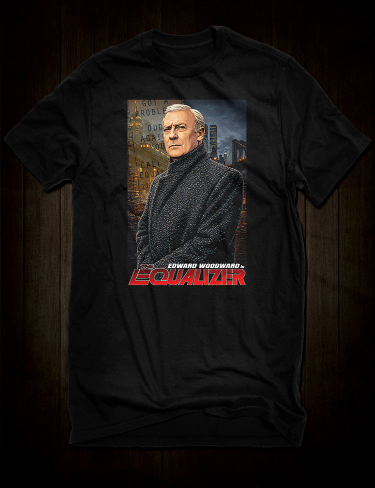 Edward Woodward Equalizer t-shirt design