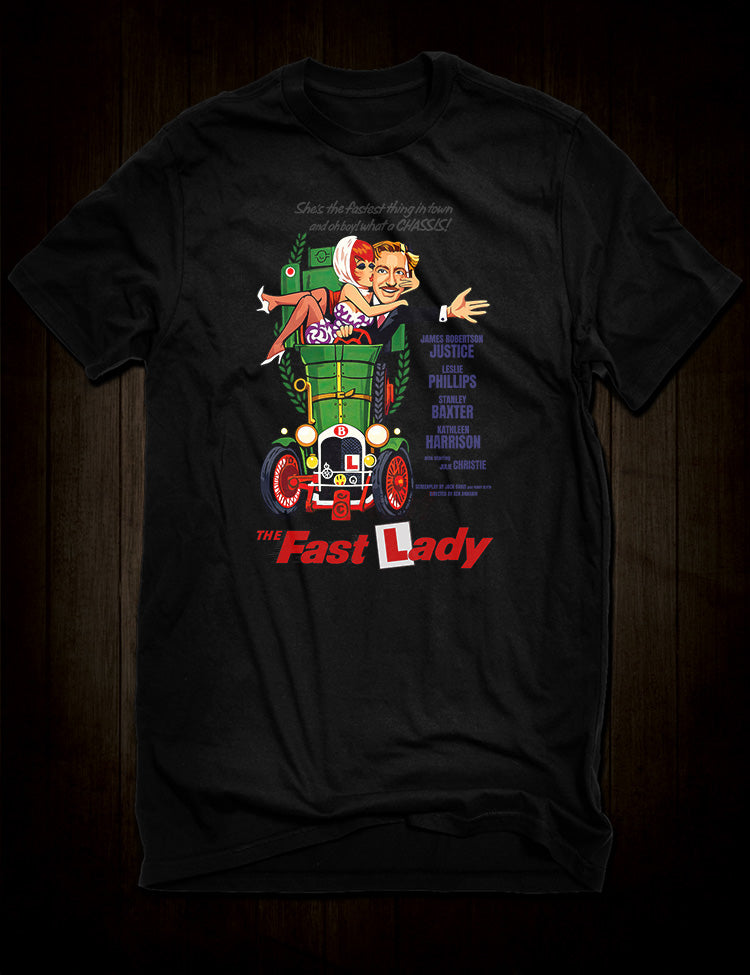 The Fast Lady T-Shirt inspired by the classic 1962 British motoring comedy