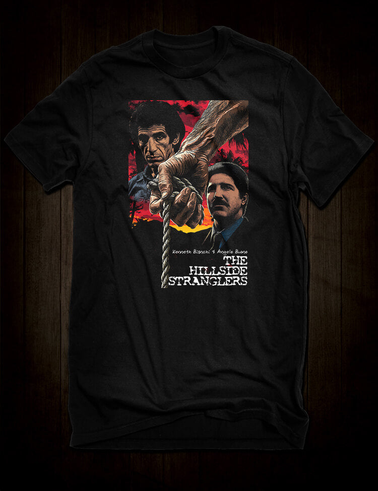 The Hillside Stranglers true crime history t-shirt