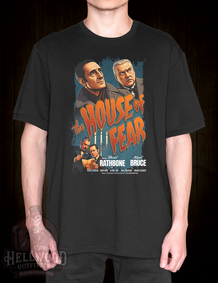 Vintage Sherlock Holmes movie artwork t-shirt