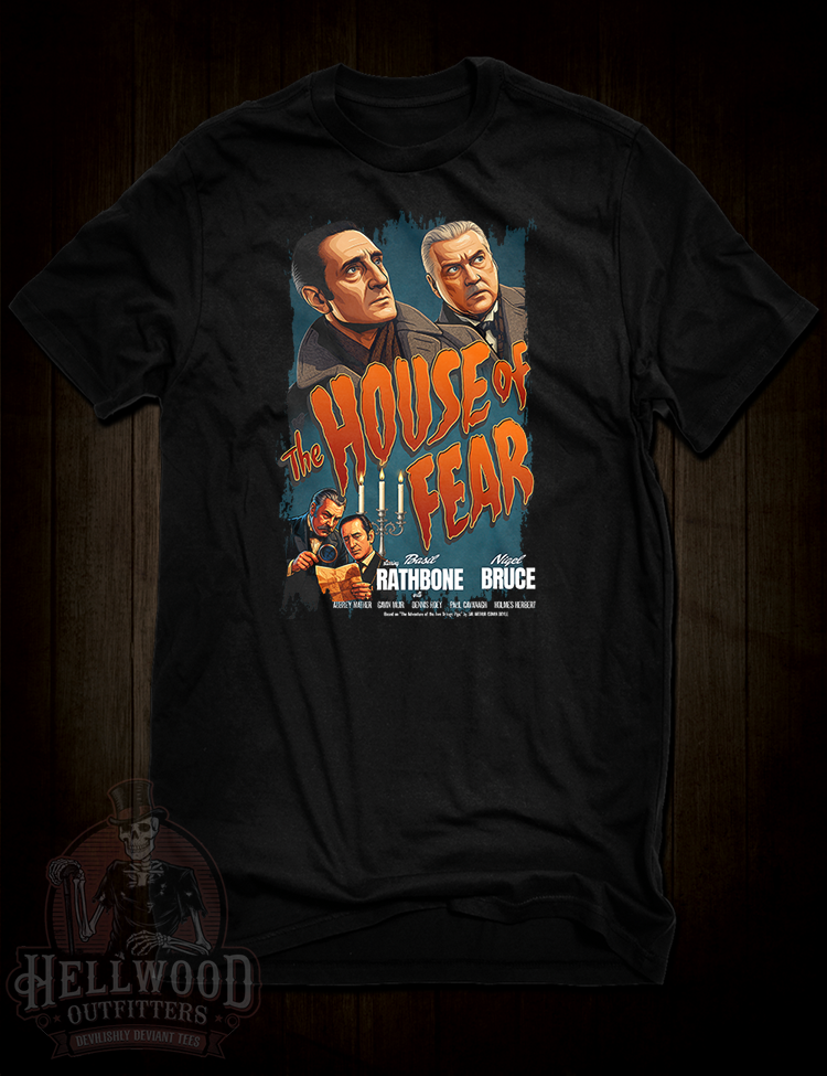 Sherlock Holmes The House of Fear t-shirt design