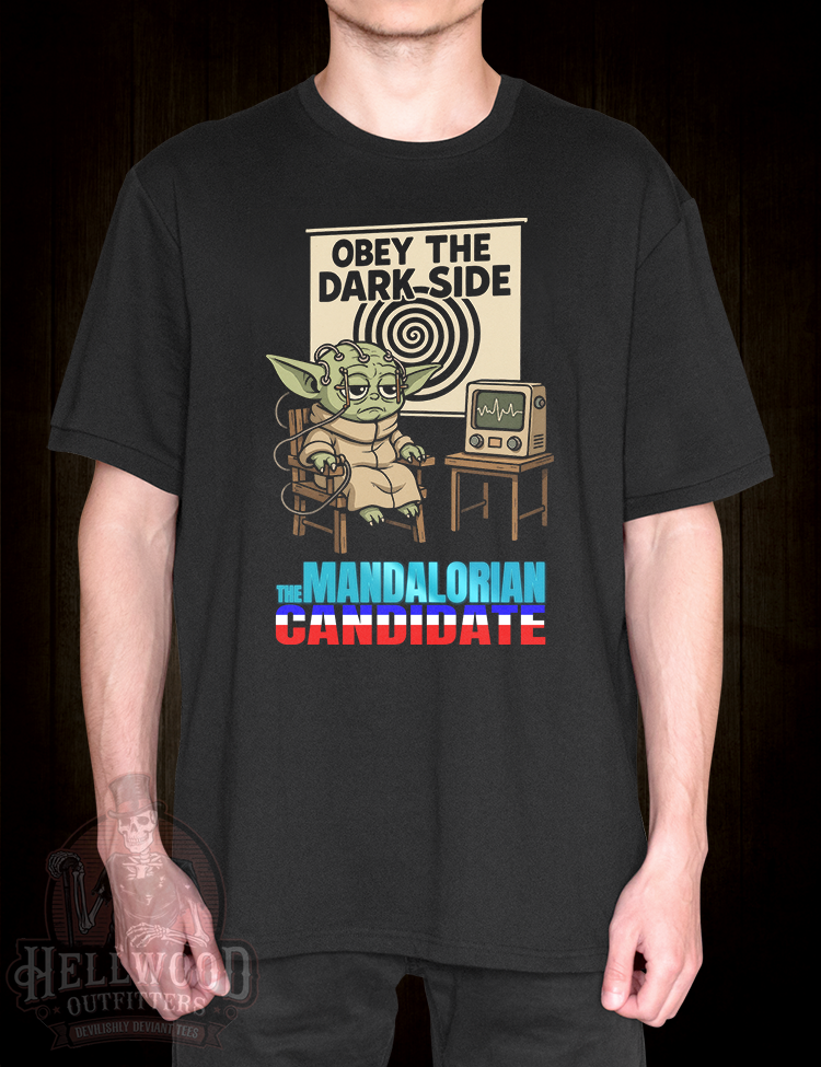 Obey the Dark Side retro sci-fi art tee