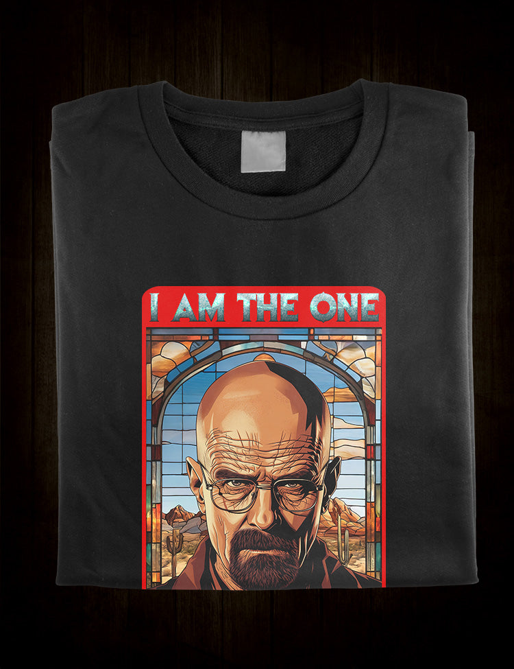 Black T-Shirt with "I Am the One Who Knocks" quote