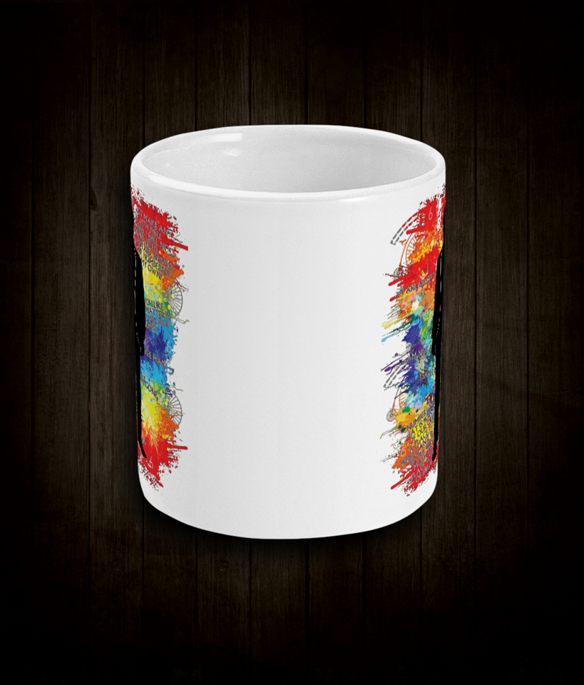 The Prisoner Multi Coloured Mug