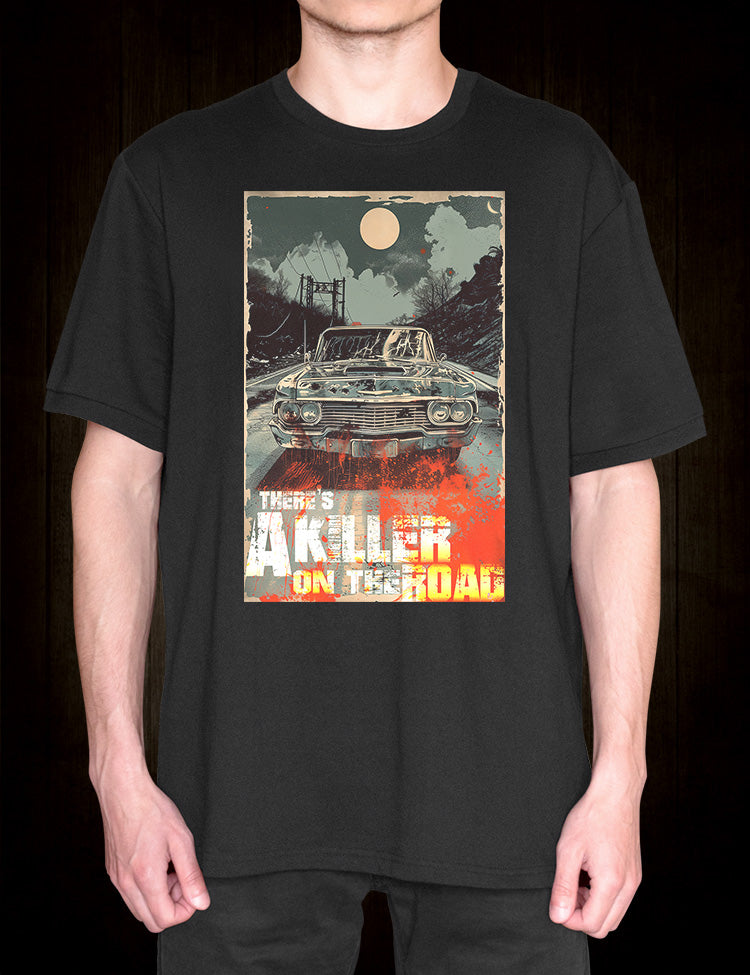 Classic rock music t-shirt Killer On The Road design