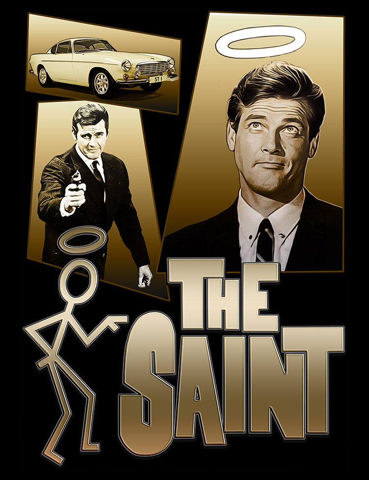 Espionage elegance: The Saint Graphic Tee with Moore