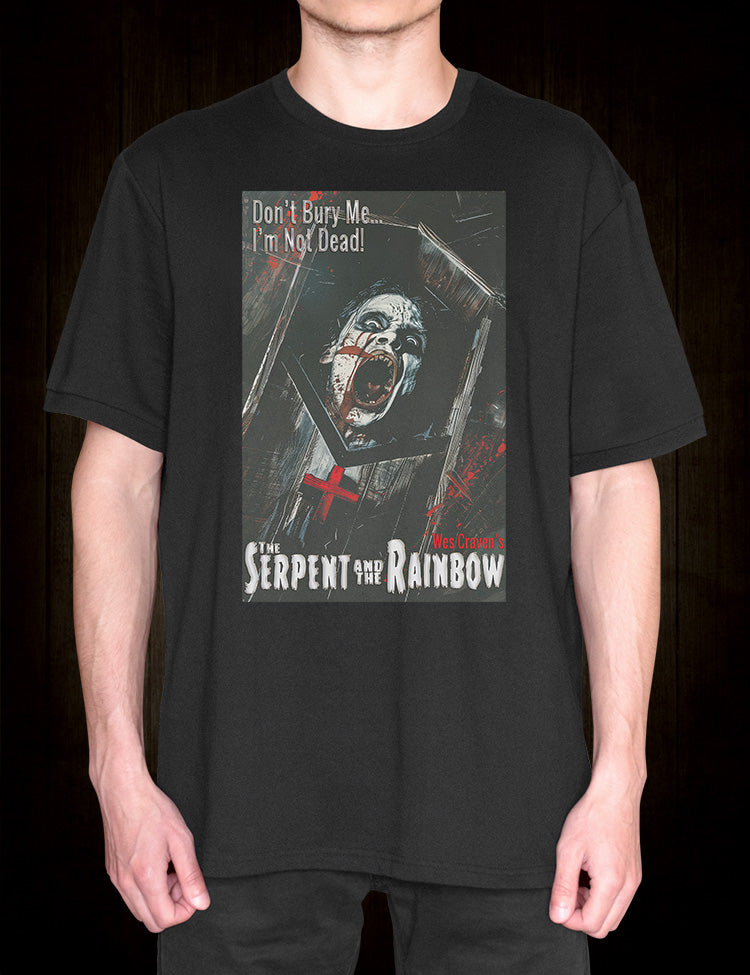 Cult classic horror movie tee inspired by Wes Craven's The Serpent and the Rainbow