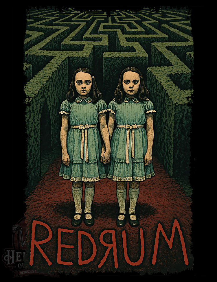 Maglietta Overlook Hotel Redrum Shining – T-Shirt Uomo Donna Stephen King Horror