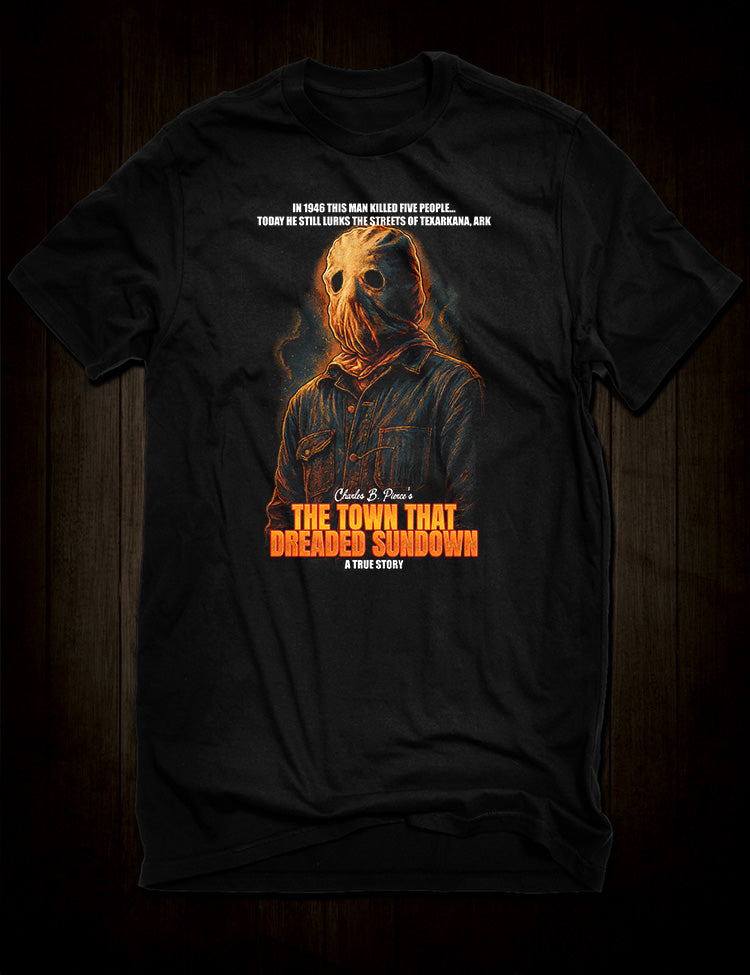 The Town That Dreaded Sundown T-Shirt inspired by the 1976 Charles B. Pierce horror film