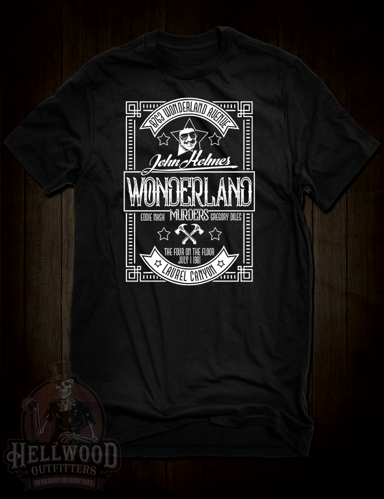 The Wonderland Murders t-shirt Laurel Canyon crime design