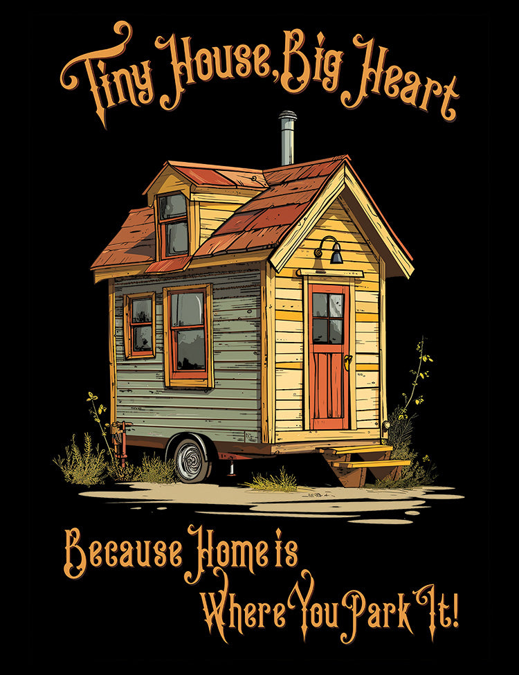 Exclusive Tiny House Tee - Sustainable Lifestyle Tribute