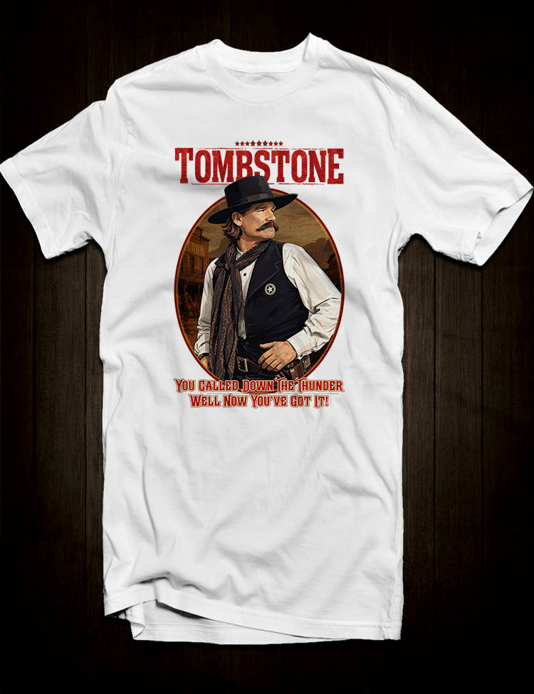 Calling Down The Thunder Tombstone Movie T-Shirt