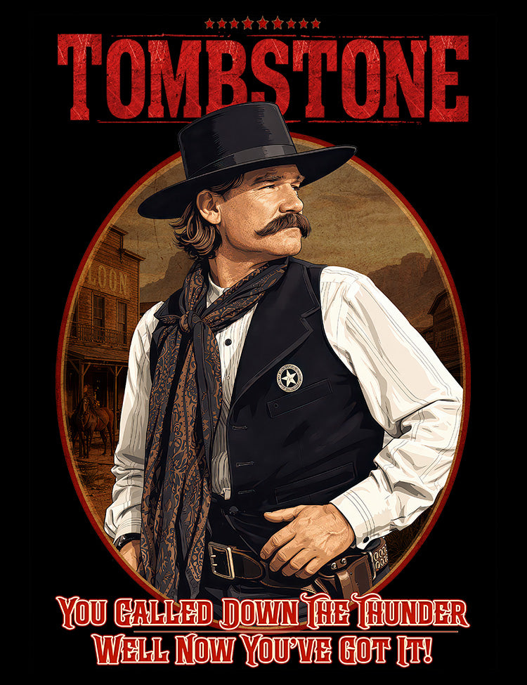 Kurt Russell as Wyatt Earp tee design