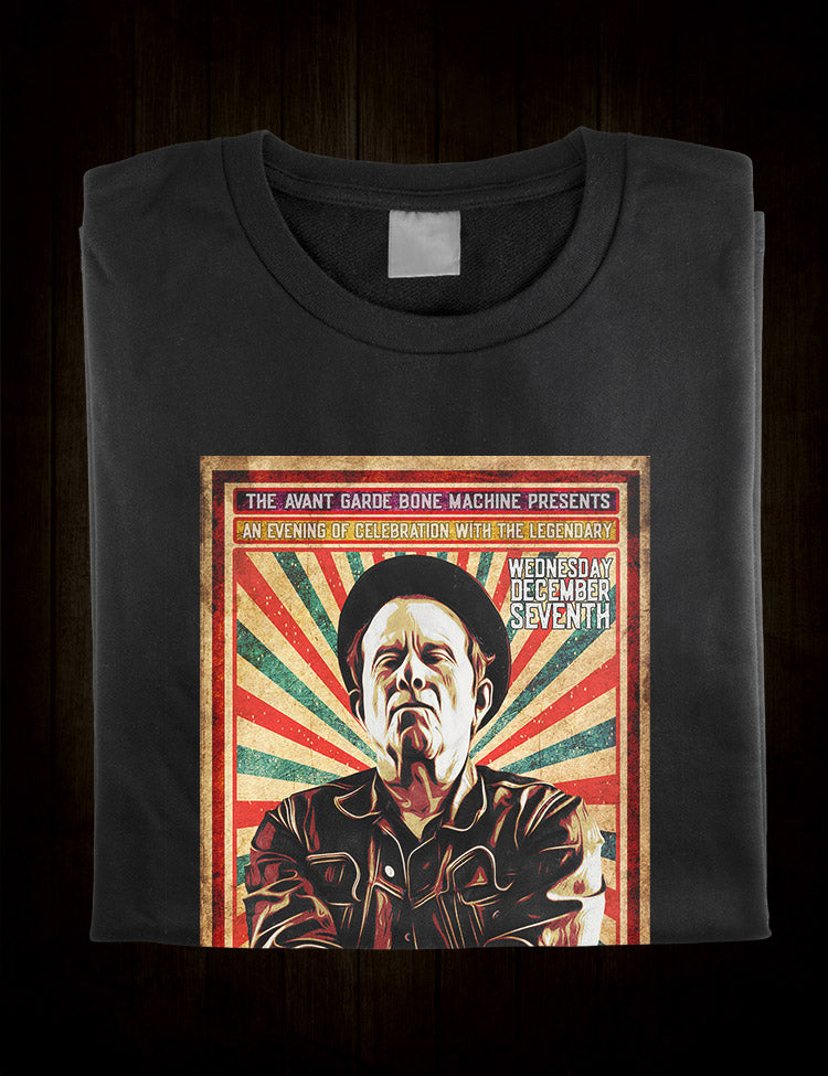 Tom Waits iconic live show t-shirt