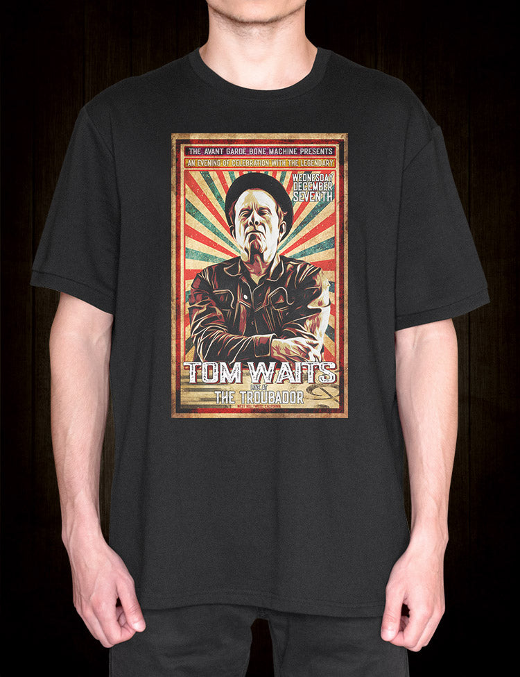 Retro Tom Waits Troubadour shirt