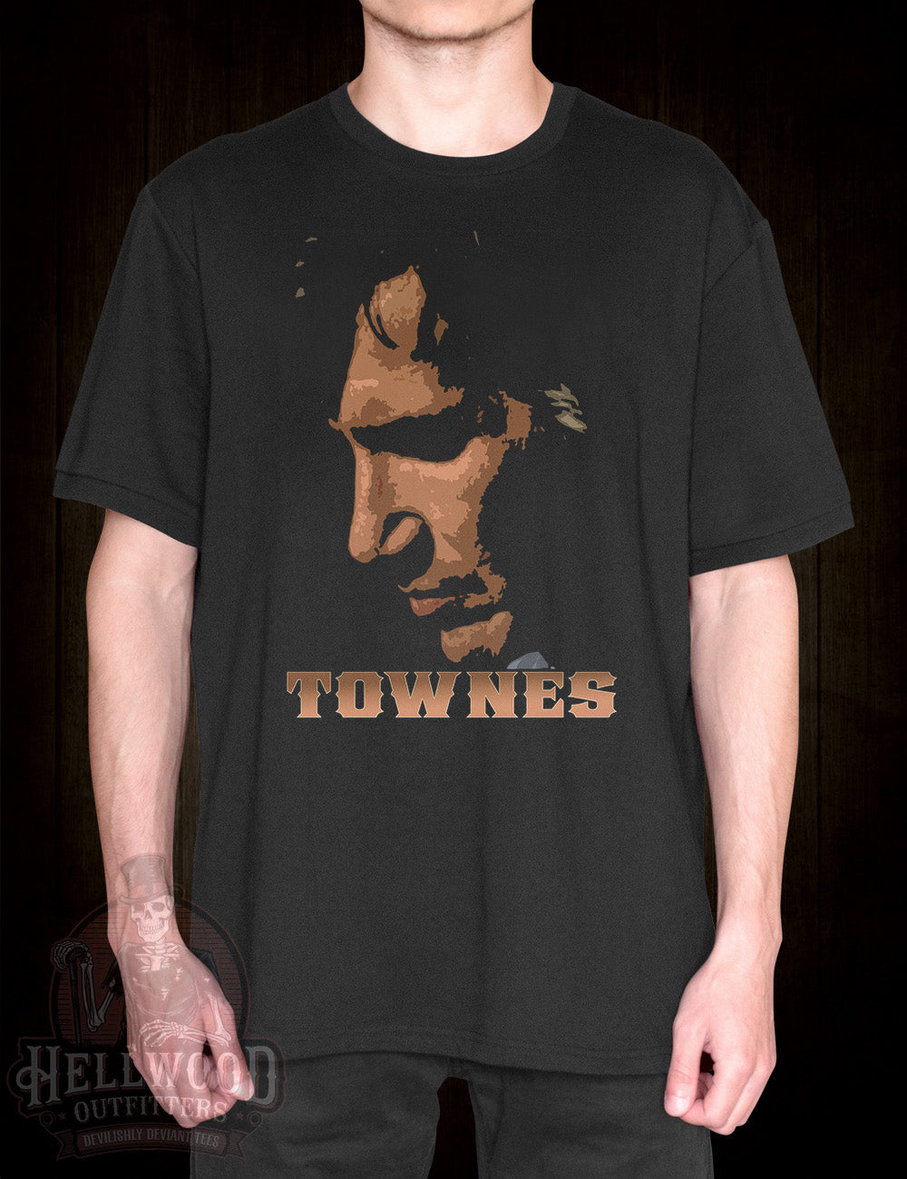 Singer-songwriter Townes Van Zandt tee