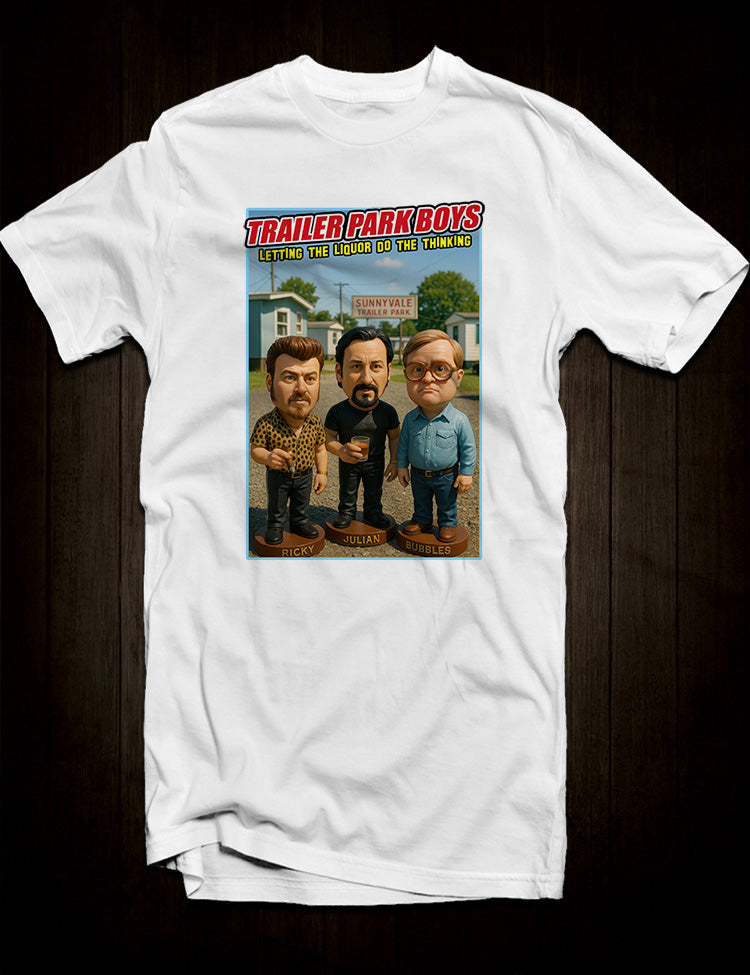 Cult TV comedy artwork celebrating Ricky Bubbles and Julian from Trailer Park Boys