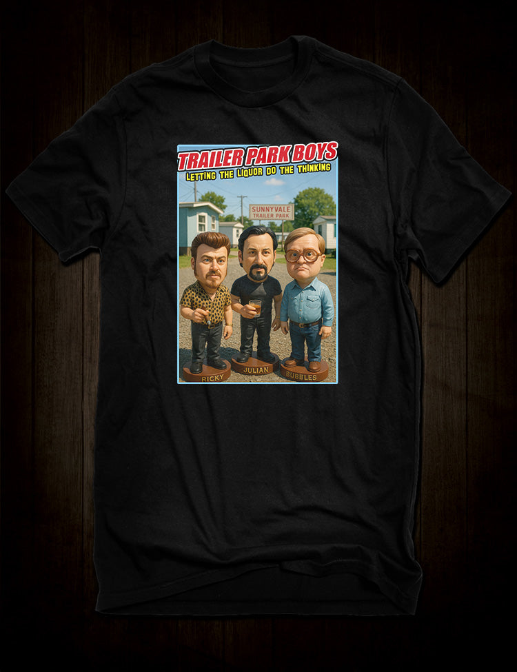 Trailer Park Boys T-Shirt featuring Ricky Julian and Bubbles at Sunnyvale Trailer Park