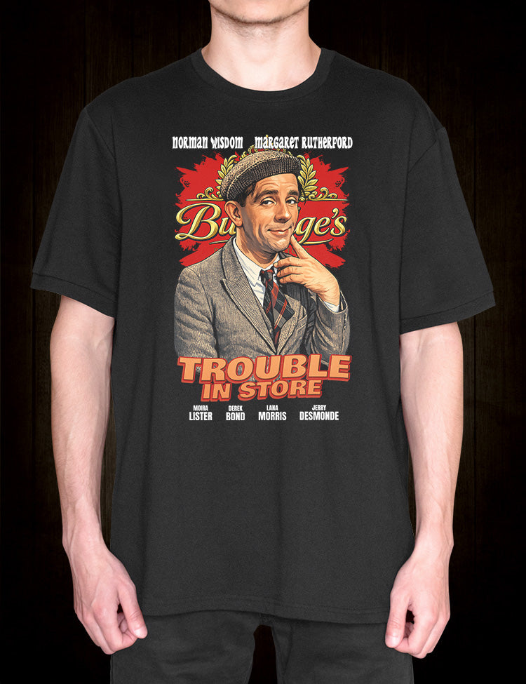 Margaret Rutherford and Norman Wisdom Trouble in Store film inspired T-Shirt