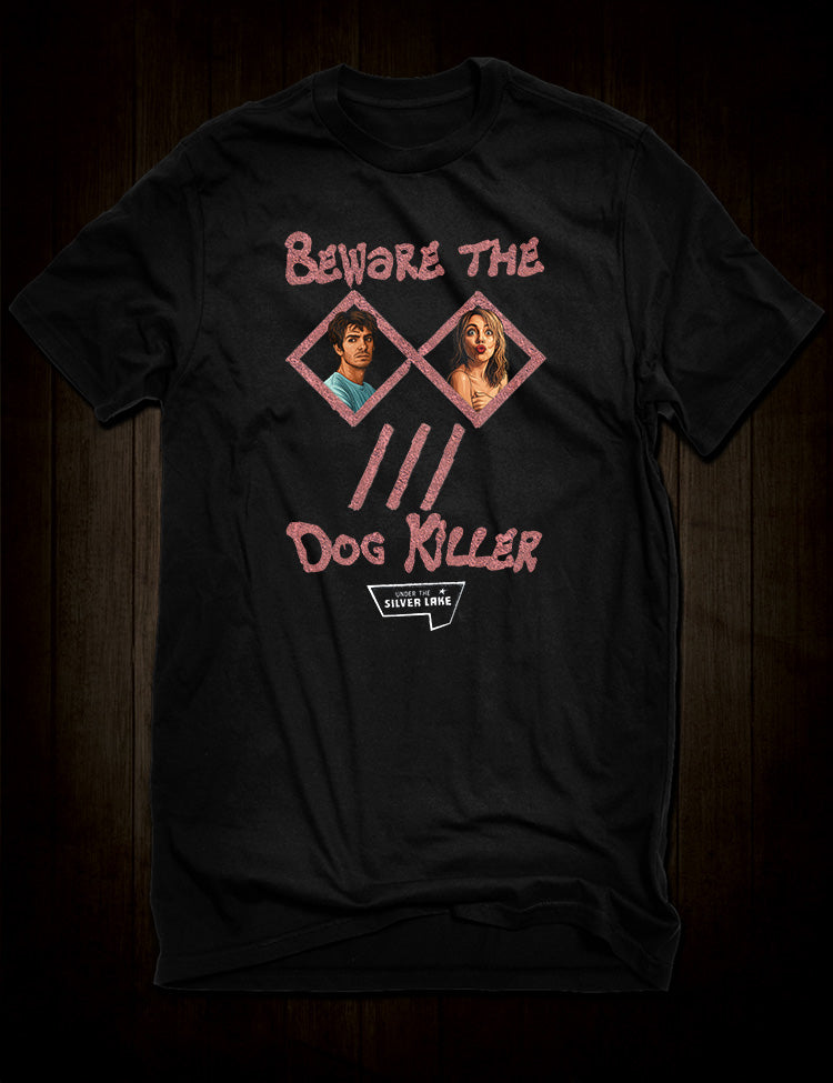 Under the Silver Lake t-shirt design cult film