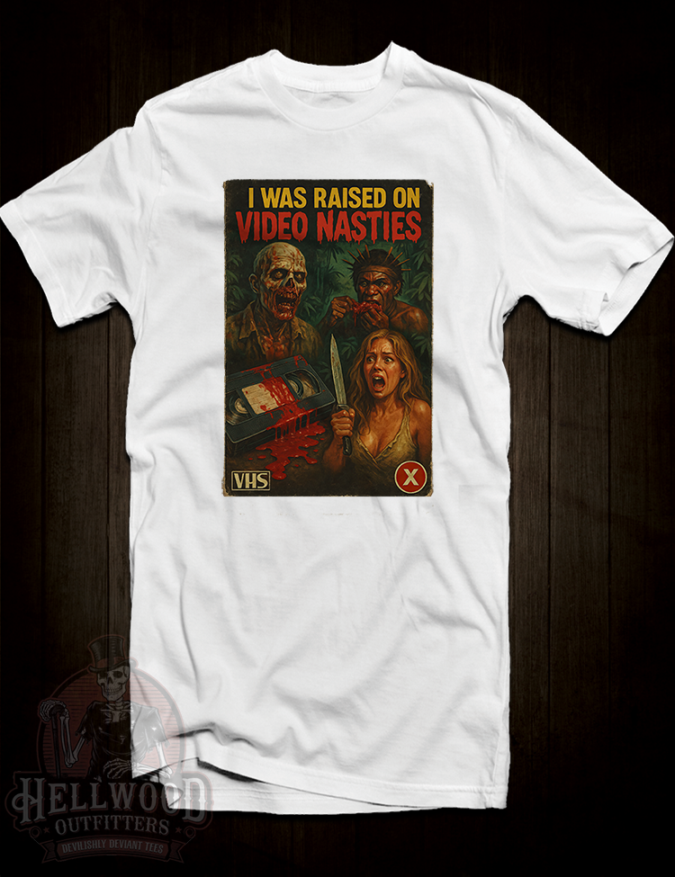 Cult VHS horror collection inspired shirt